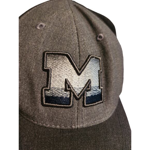Top of the World Michigan U of M Gray Wool Baseball Hat Cap - Picture 9 of 9